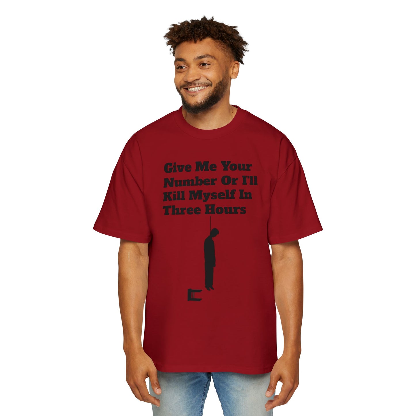 Based AF "Give Me Your Number Or Else..." -Oversized Tee