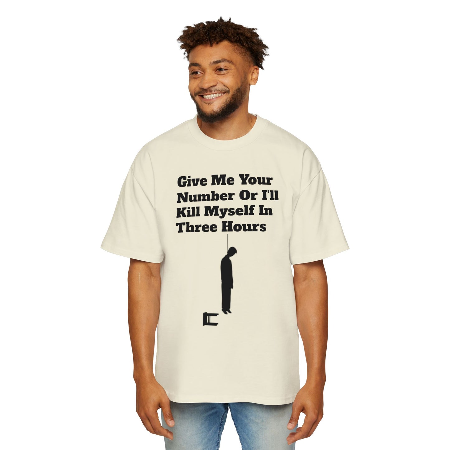 Based AF "Give Me Your Number Or Else..." -Oversized Tee