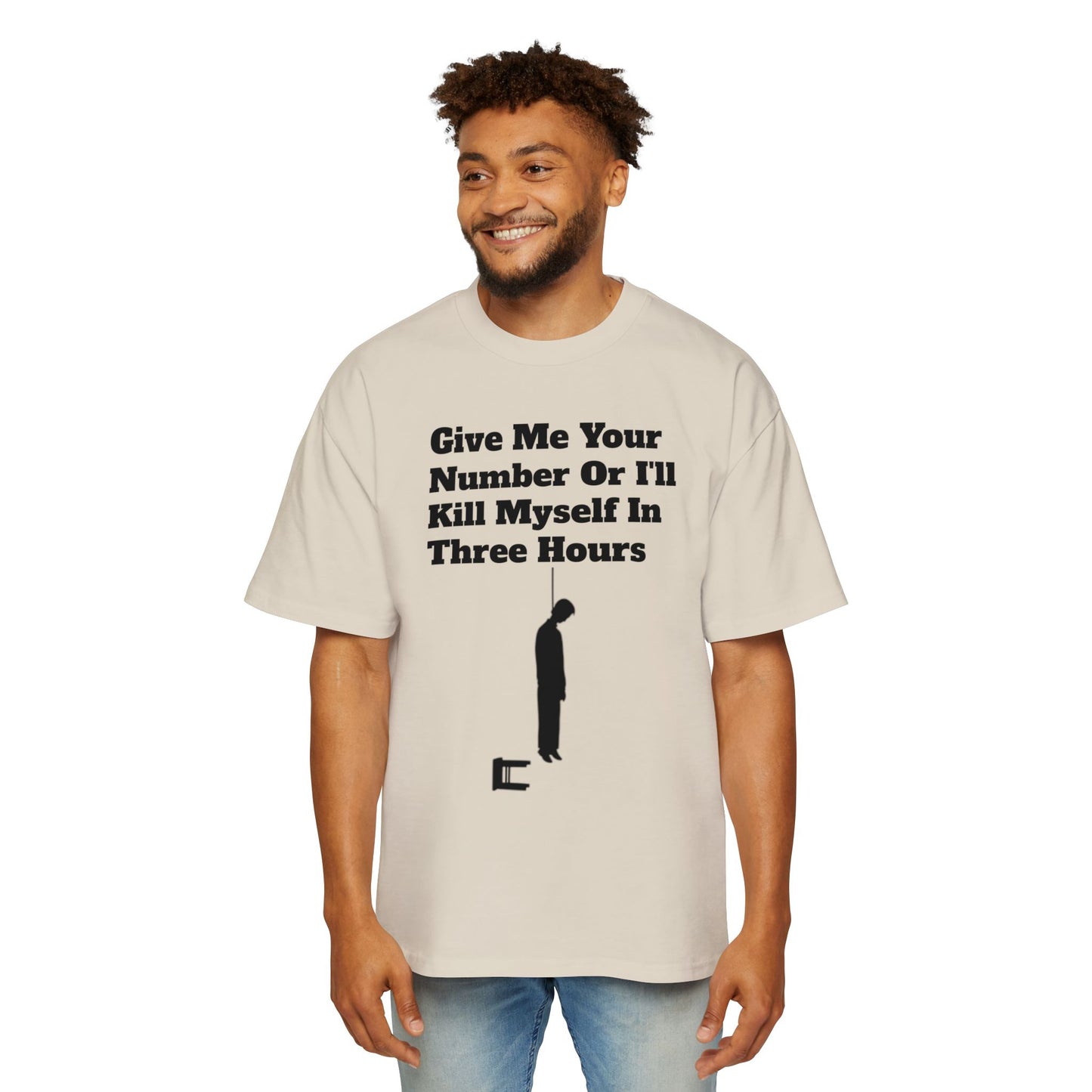 Based AF "Give Me Your Number Or Else..." -Oversized Tee