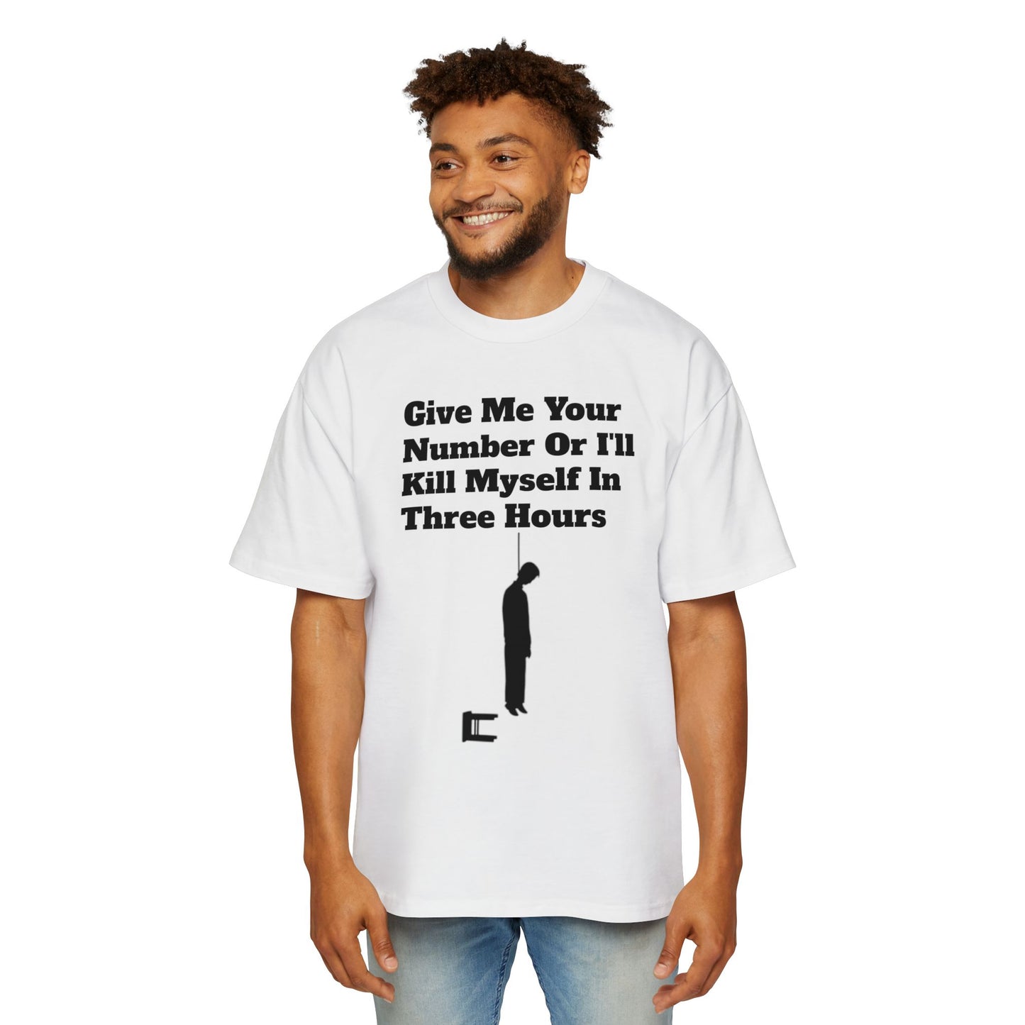 Based AF "Give Me Your Number Or Else..." -Oversized Tee